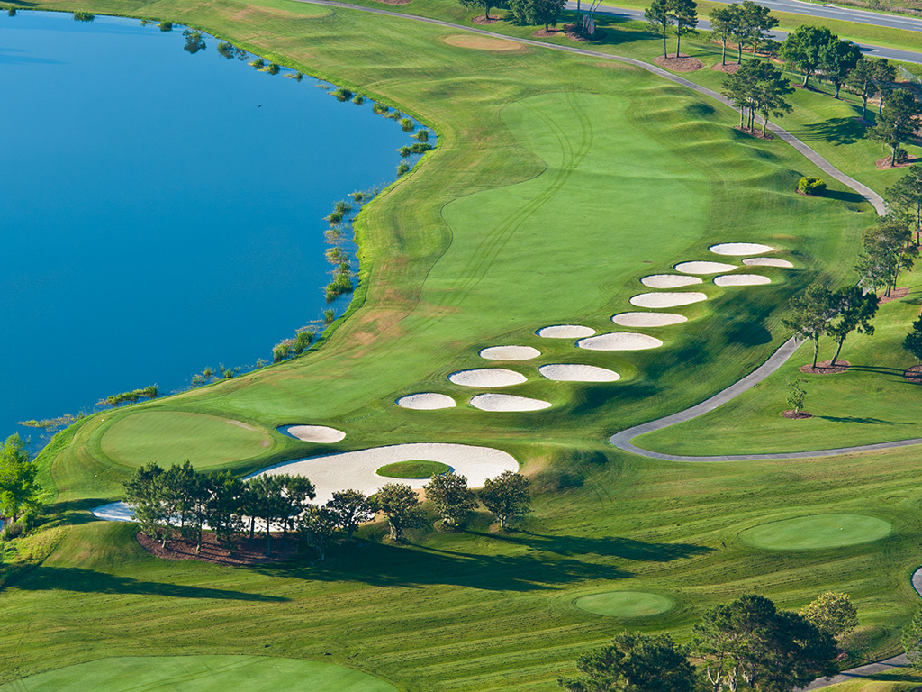 Aerial view of Falcon's Fire Golf Club
